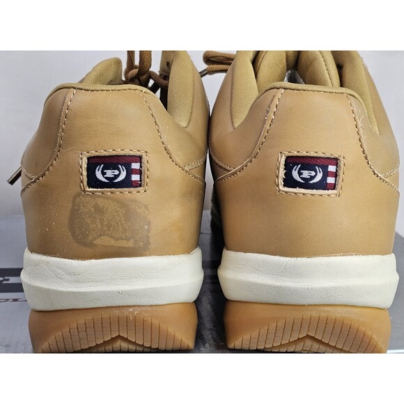 Phat Farm Mens Vintage Leather Tan Shoe Size 11 NOS NEW! Original Box - Picture 8 of 13